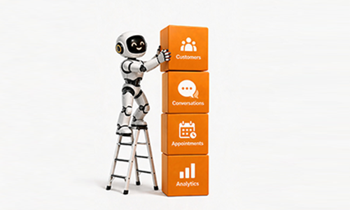 Organise customer data with SachAI using one platform for customers, conversations, appointments, and analytics.